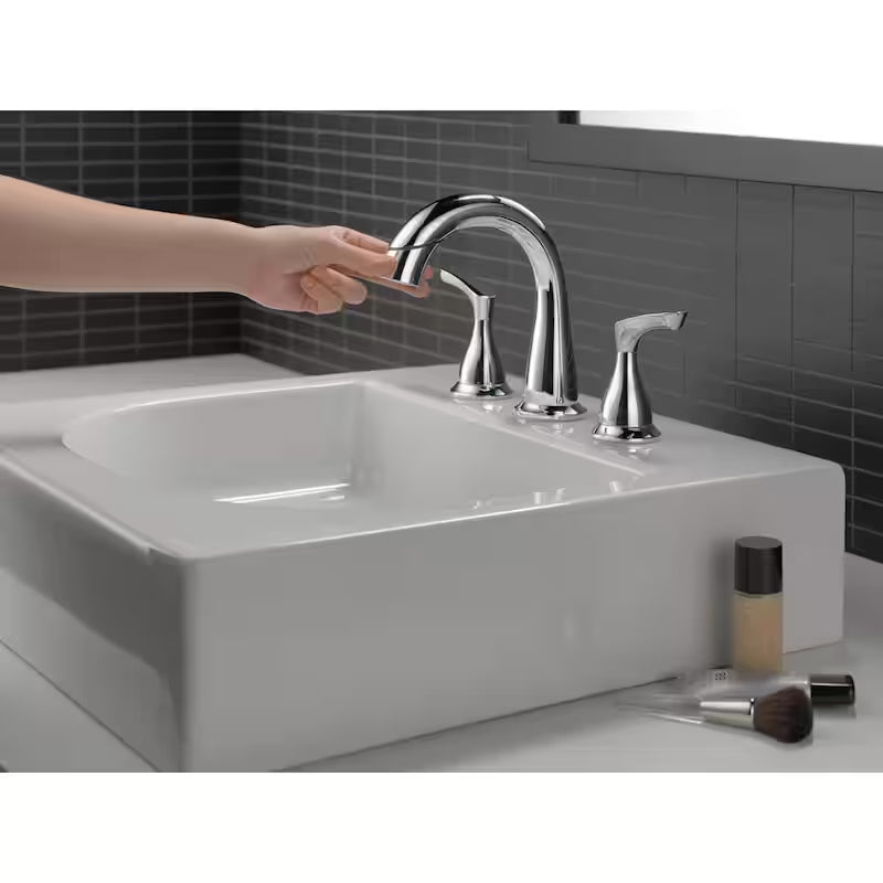 8 in. Widespread 2-Handle Bathroom Faucet with Pull-Down Spout in Chrome H159
