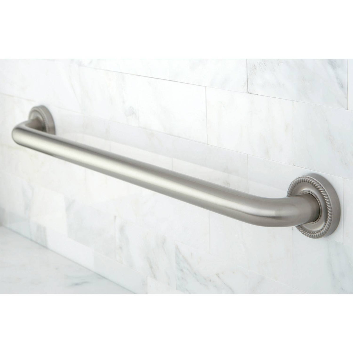 Brushed Nickel Decorative Grab Bar C9408