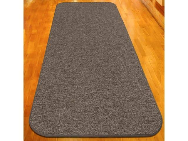 Pebble Gray 18 ft. x 36 in. Skid-Resistant Carpet Runner M412