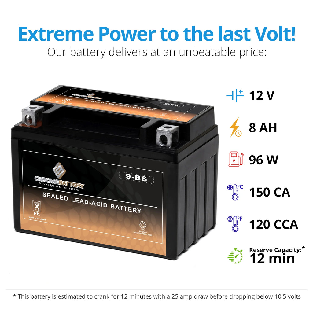 YTX9-BS Motorcycle Battery X89686