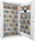 Key Cabinet 144 Hooks Steel White Q65847
