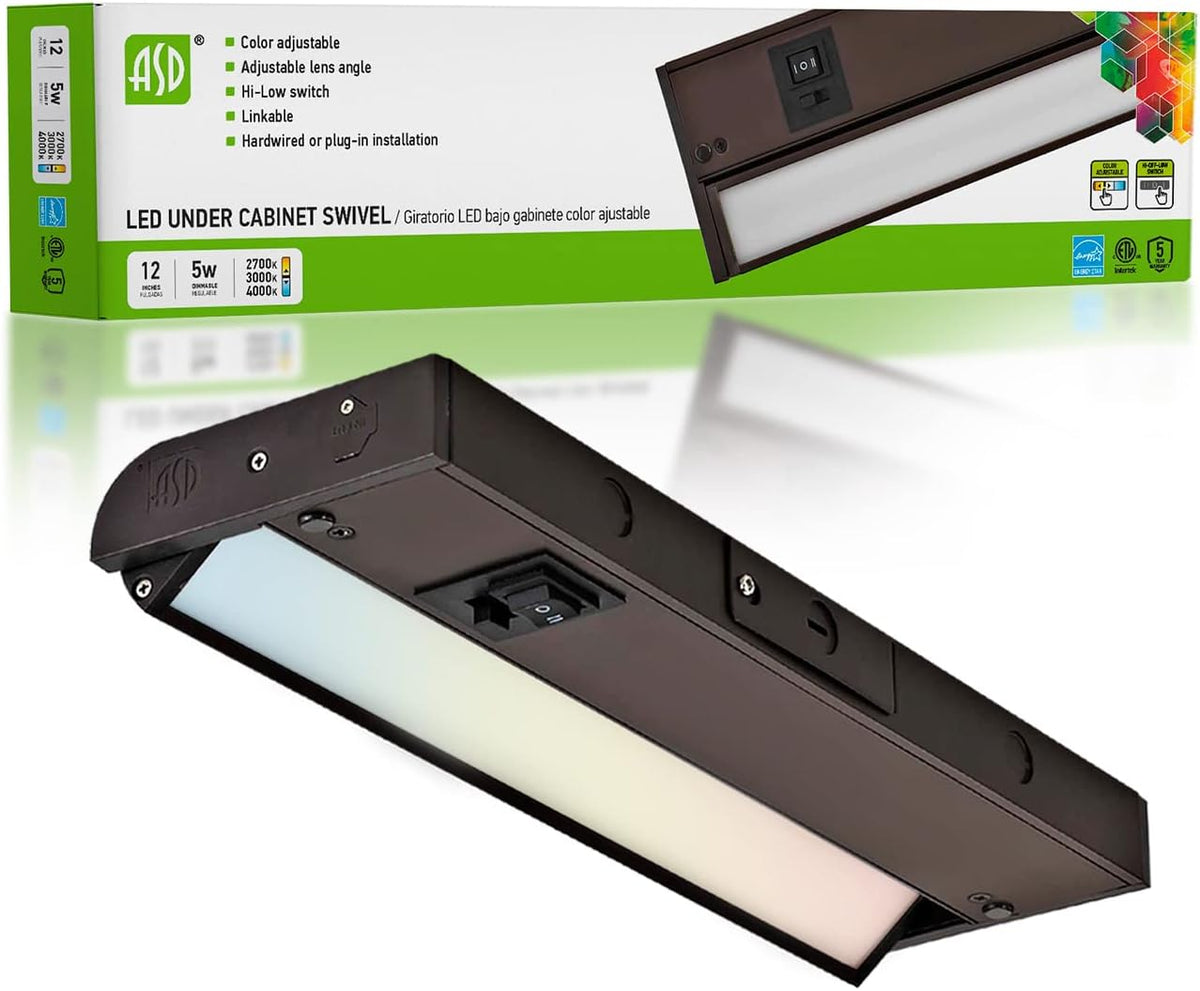 Oil Rubbed Bronze LED Under Cabinet Lighting, 24 Inch, 4 Pack Y3969