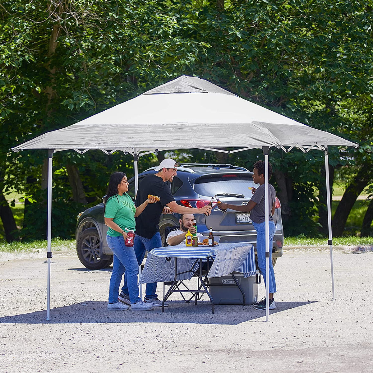 Instant Shade Outdoor Canopy Shelter Tent with Steel Frame and Rolling Bag K14352