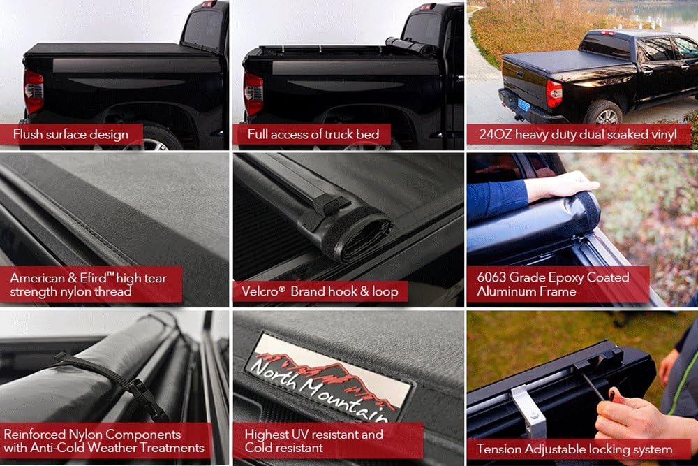Soft Roll Up Tonneau Cover for 6ft Bed O52627
