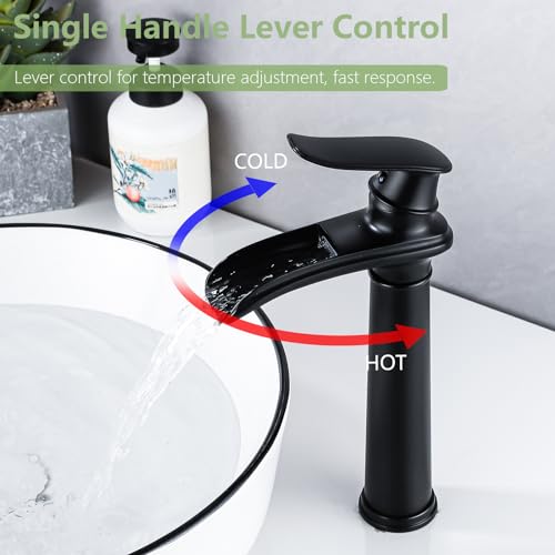 Oil Rubbed Bronze Waterfall Vessel Sink Faucet Y602