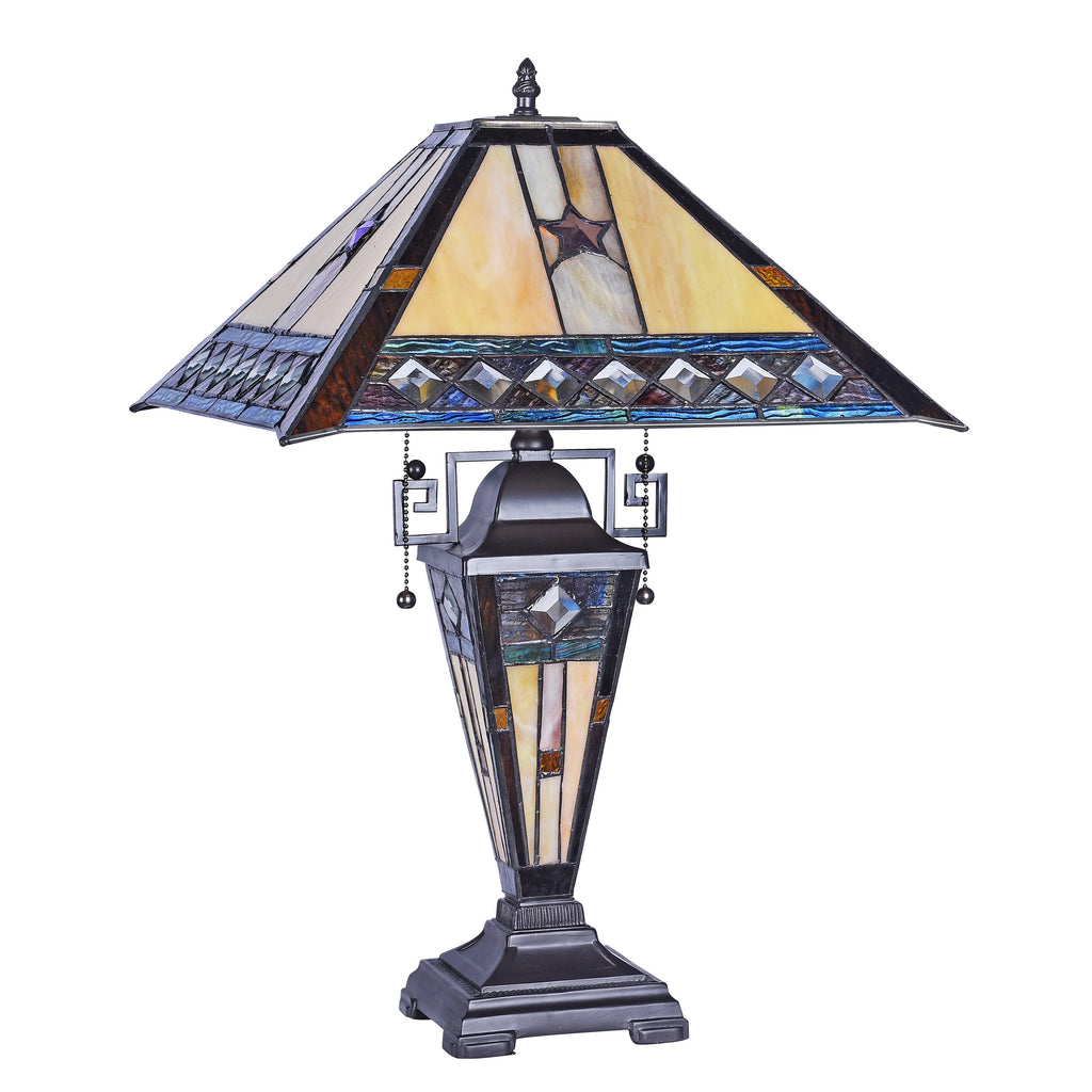 Tiffany-Style 1 Light Double Lit Table Lamp 16" Wide X533644