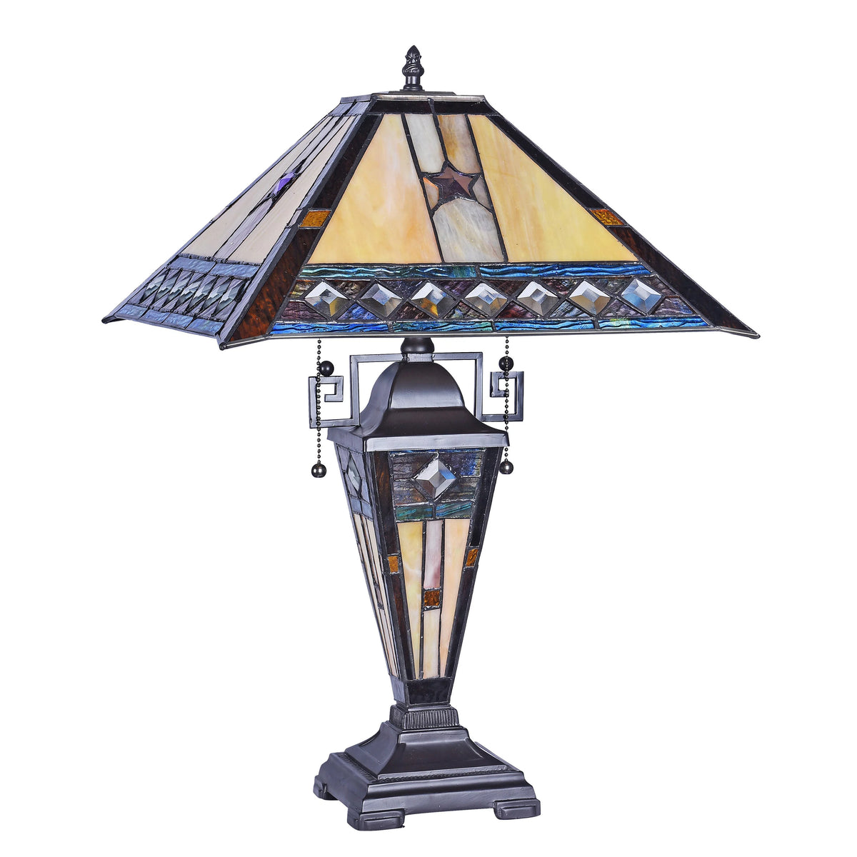 Tiffany-Style 1 Light Double Lit Table Lamp 16" Wide X533644