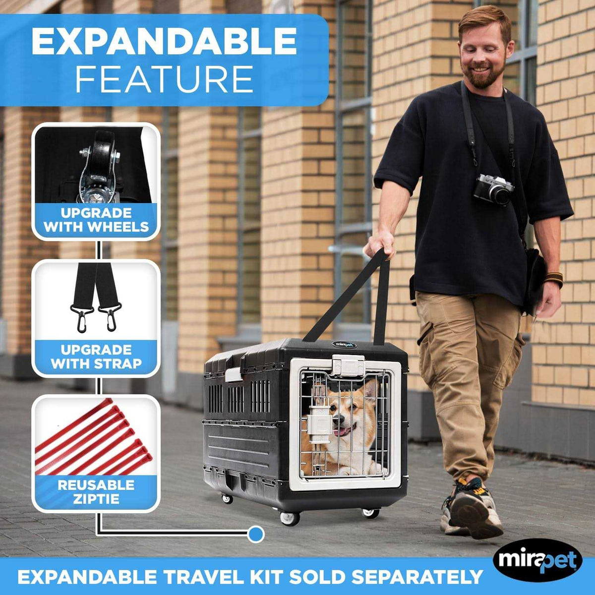 Pet carriers Airline Tsa Approved Travel crates for Cats and Dogs G801