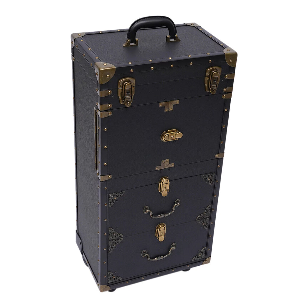 Portable Rolling Makeup Train Case Cosmetic Organizer P14197