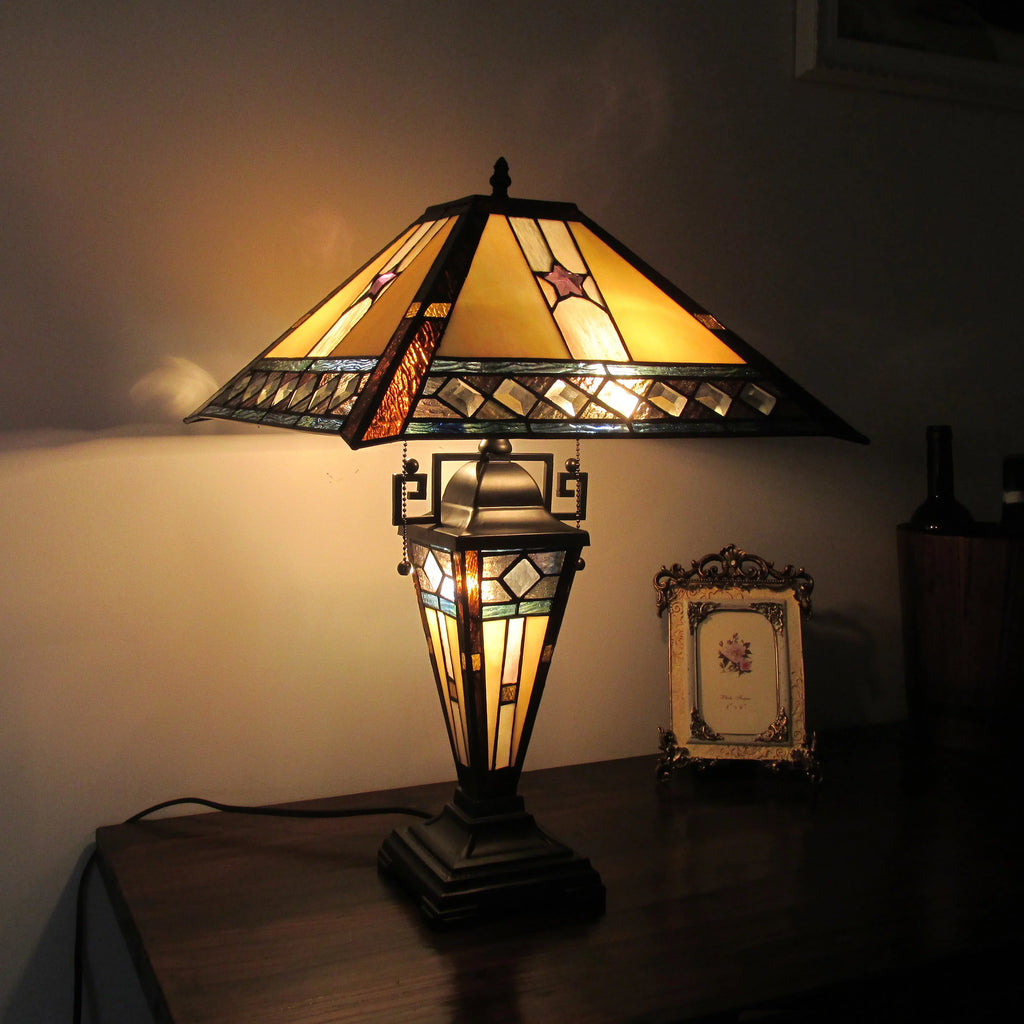 Tiffany-Style 1 Light Double Lit Table Lamp 16" Wide X533644