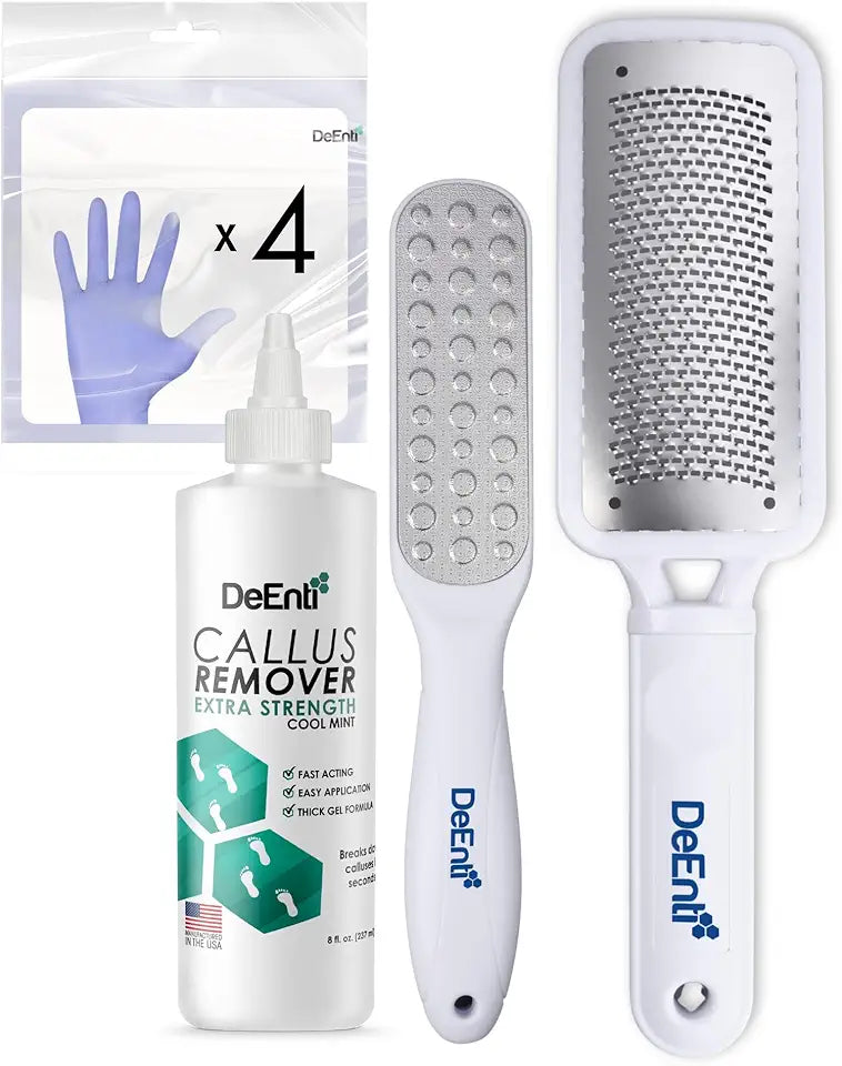 Callus Remover, Foot Rasp, Foot File and Gloves Foot Care Kit Q785