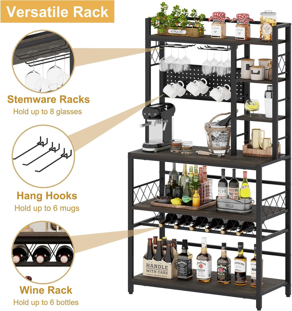 Gold Bar Cart with Wine Rack U984