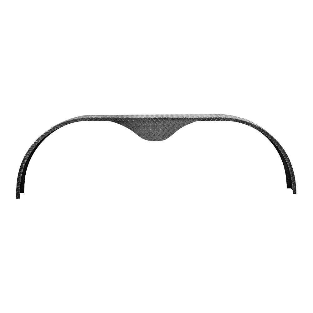 Tandem Axle 9x72 Steel Diamond Plate Trailer Fender Pair Y507109