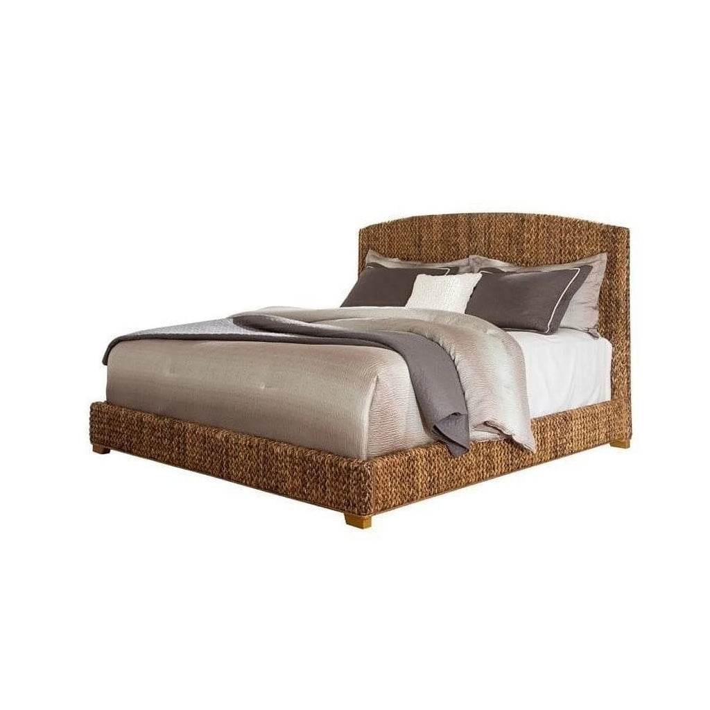 2 Piece Bedroom Set with Hand Woven Bed and Bench C794879