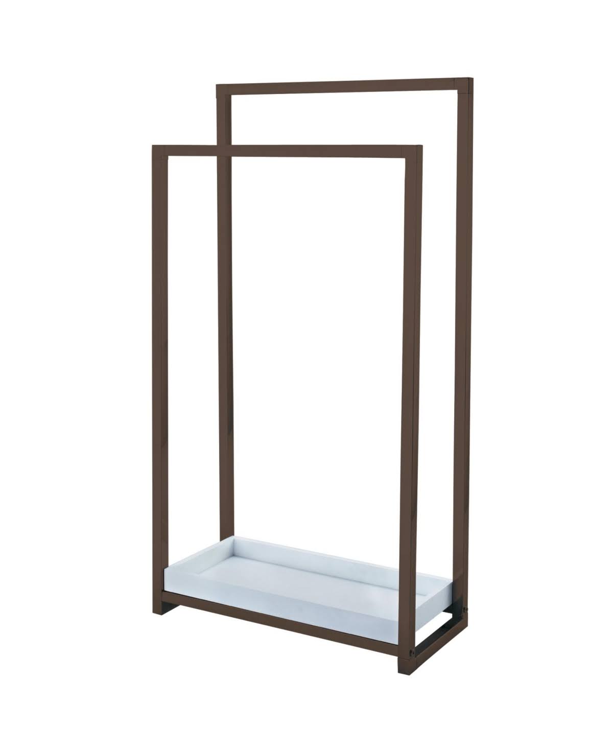 Oil Rubbed Bronze 2-Tier Steel Towel Rack V89277