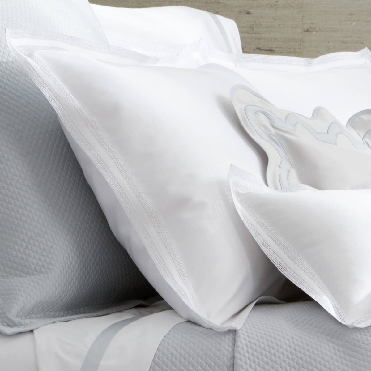 Hazy Blue Full/Queen Cotton Sateen Flat Sheet A208