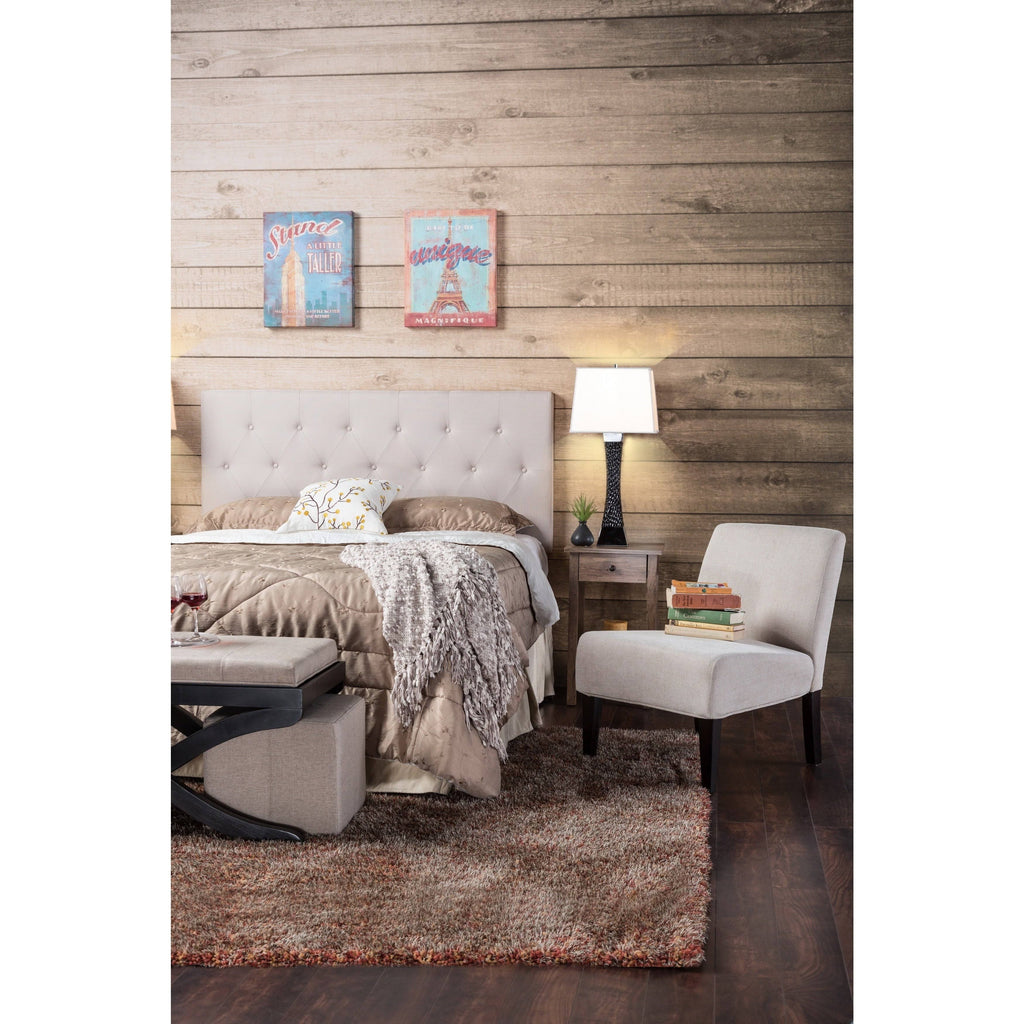 Grey Queen Linen Headboard T645911