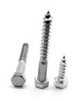 Hex Lag Screw Stainless Steel 18-8 Pk 25 V657
