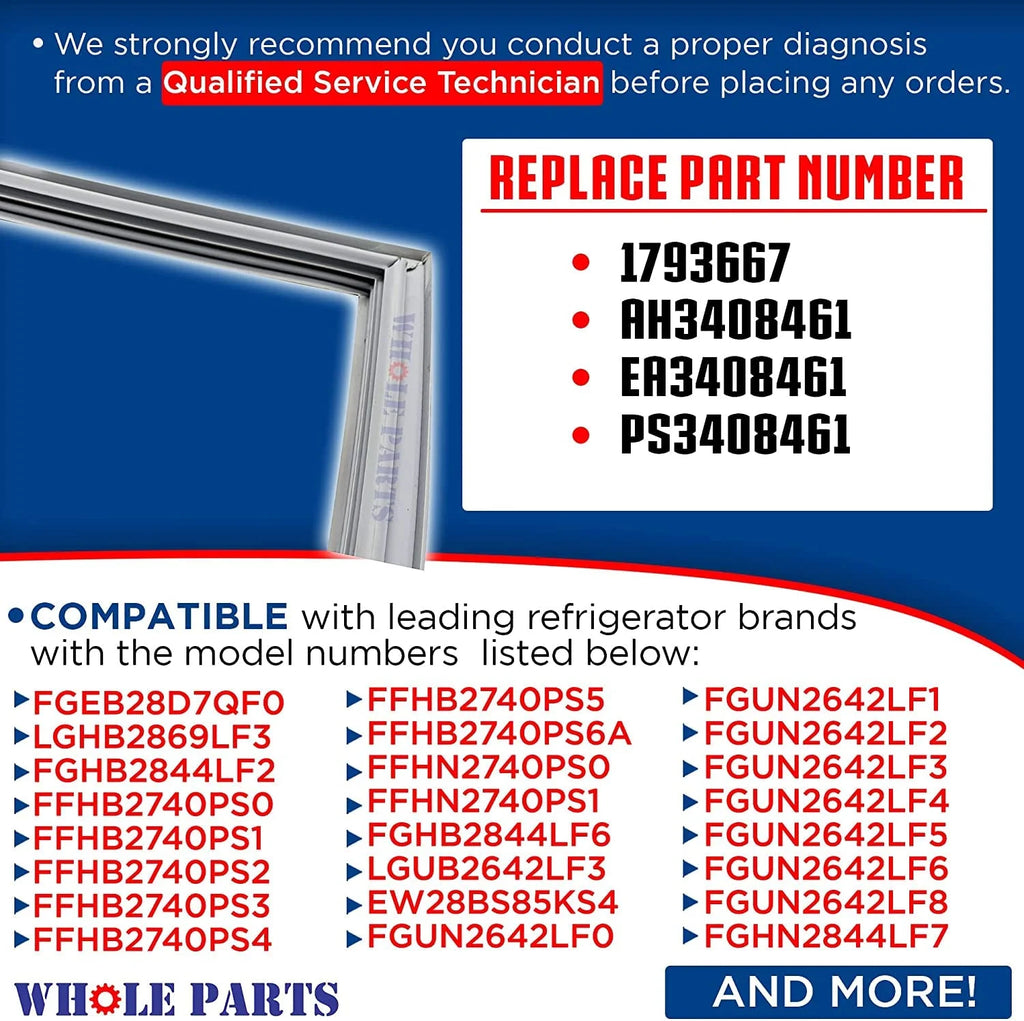 Refrigerator Fresh Food Door Gasket U293876