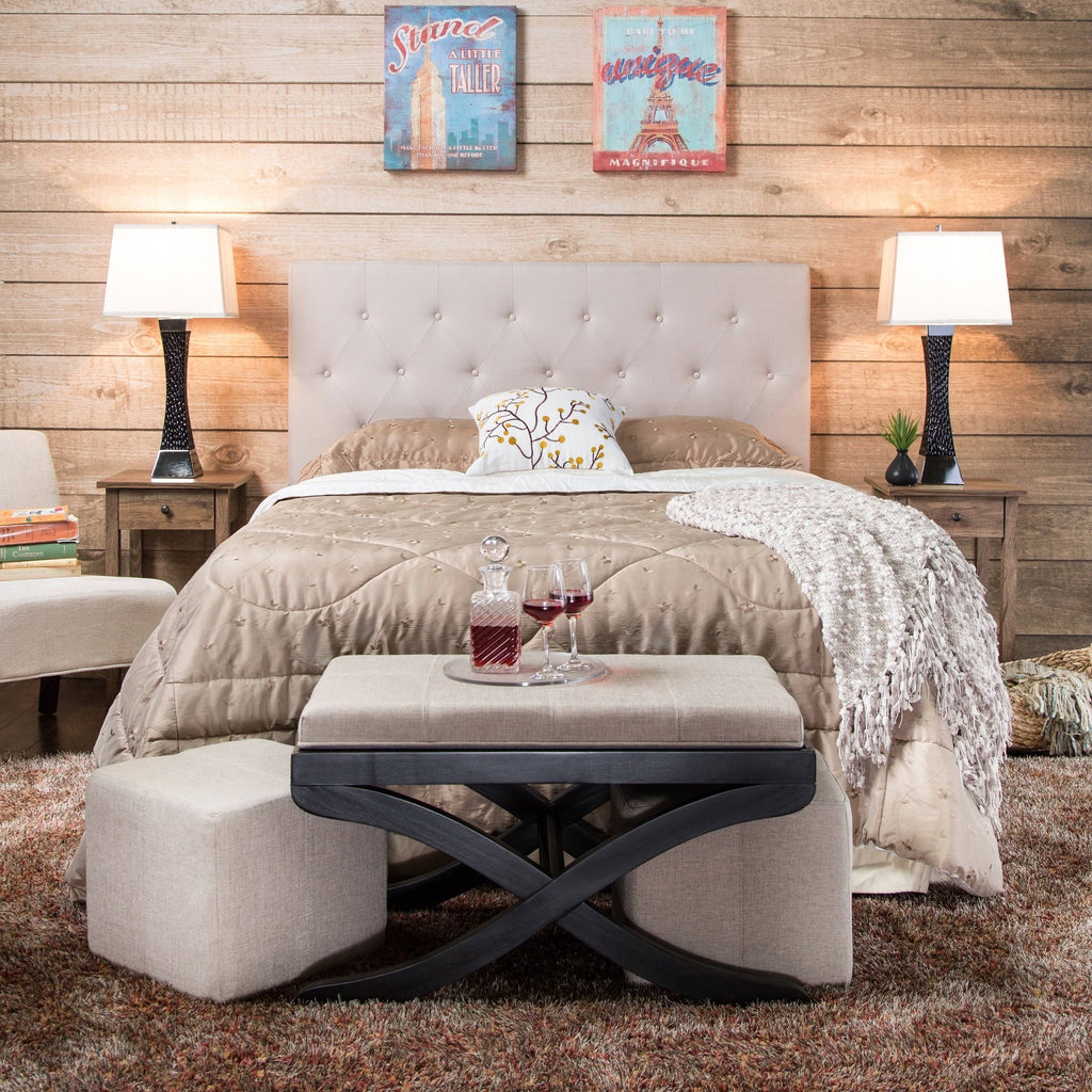 Grey Queen Linen Headboard T645911