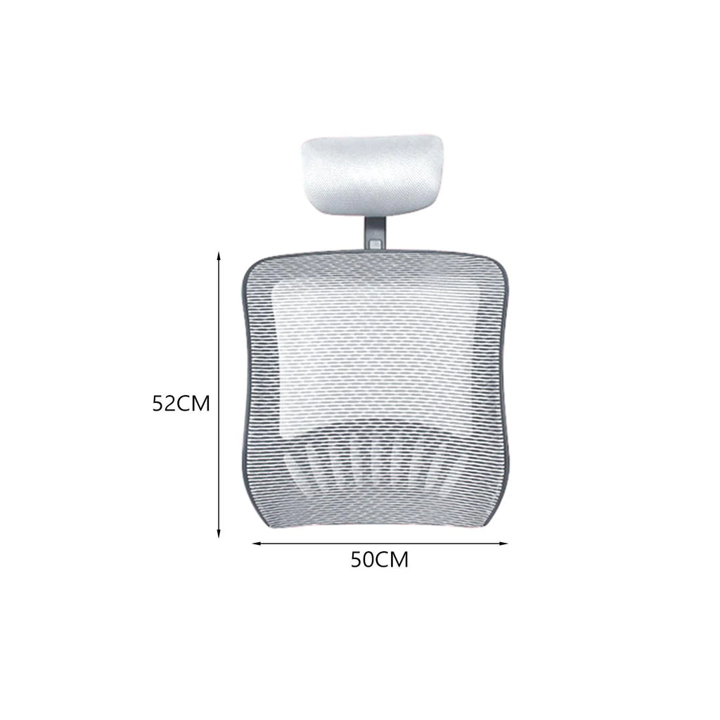Office Chair Mesh Back Support with Headrest J190