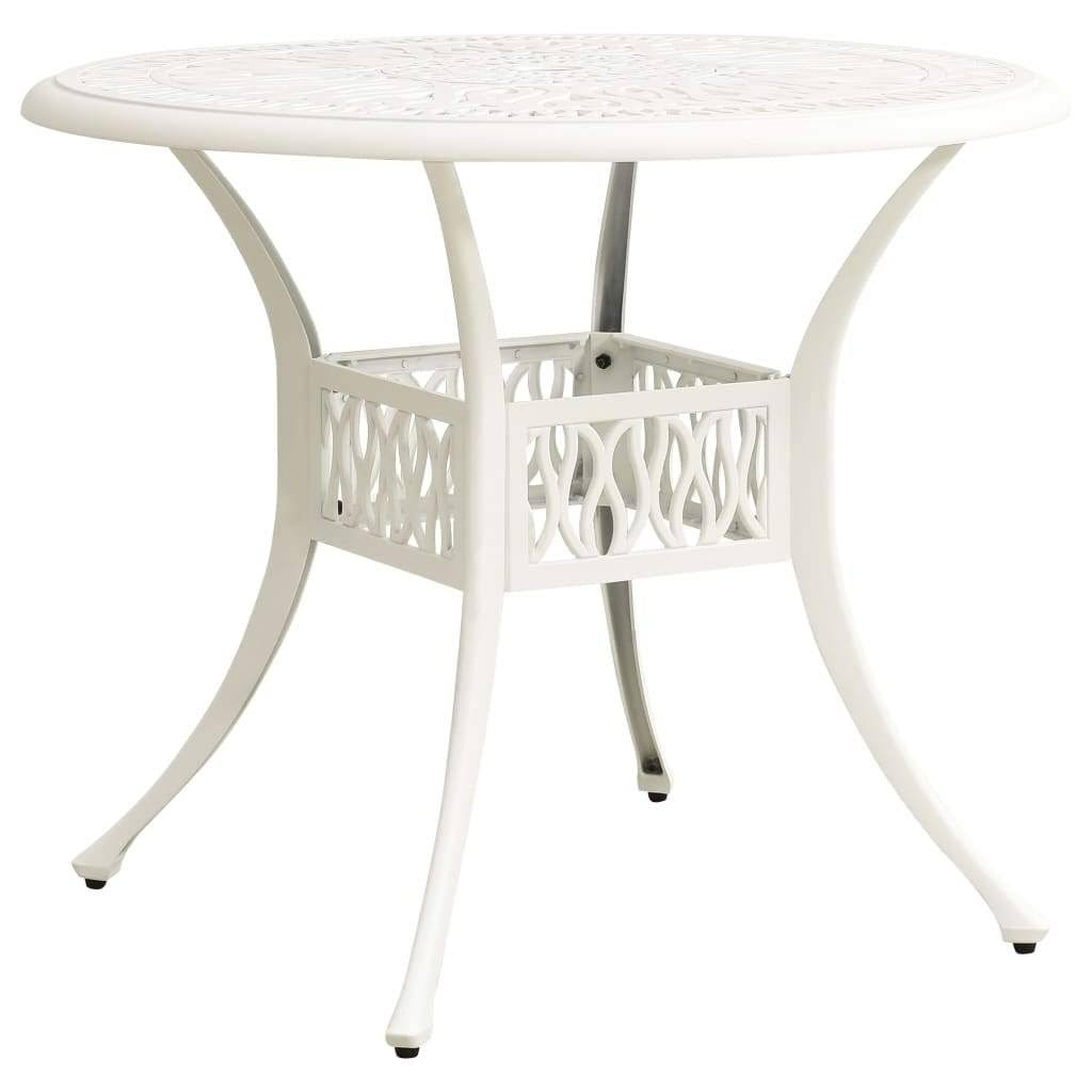 3 Piece Bistro Set Cast Aluminum White P57985