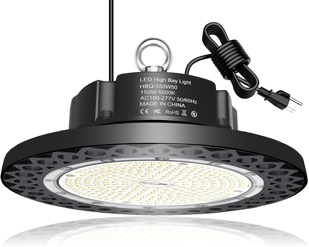 UFO LED High Bay Light 100W 15,000LM 5000K Daylight Dimmable IP65 D590288
