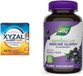 55 Count Allergy Pills and Elderberry Immune Gummies K4773