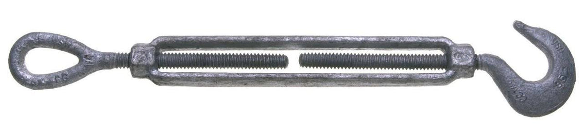 Turnbuckle, hook/eye, 1/2x12 inch G274