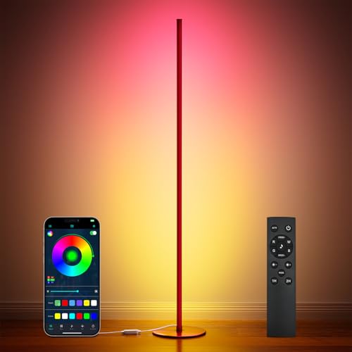 Smart RGB+IC LED Corner Floor Lamp with Remote P409939