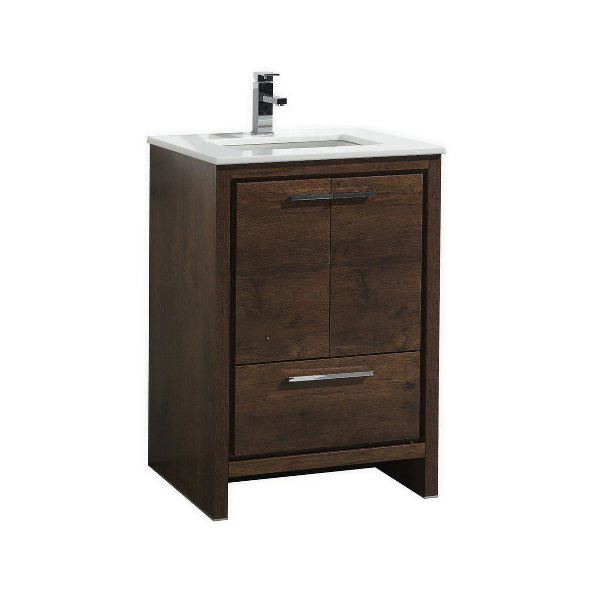 24 in. Modern Bathroom Vanity with White Quartz Counter Top L82179