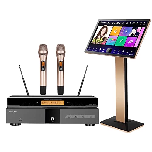 22-inch Touch Screen Karaoke Player with Wireless Microphone B232586