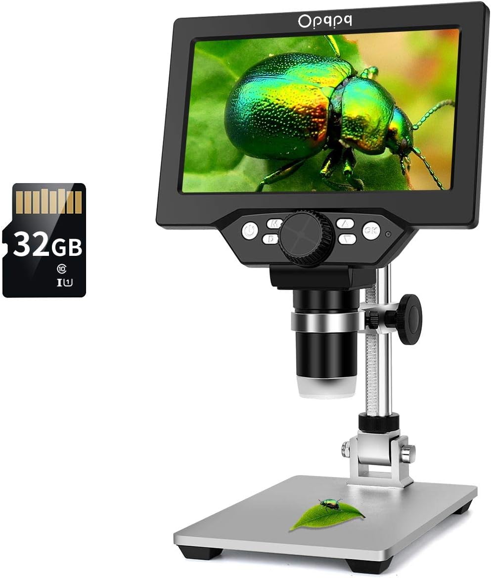 7 LCD Digital Microscope 10-1200X Magnification 1080P Video Camera D187212