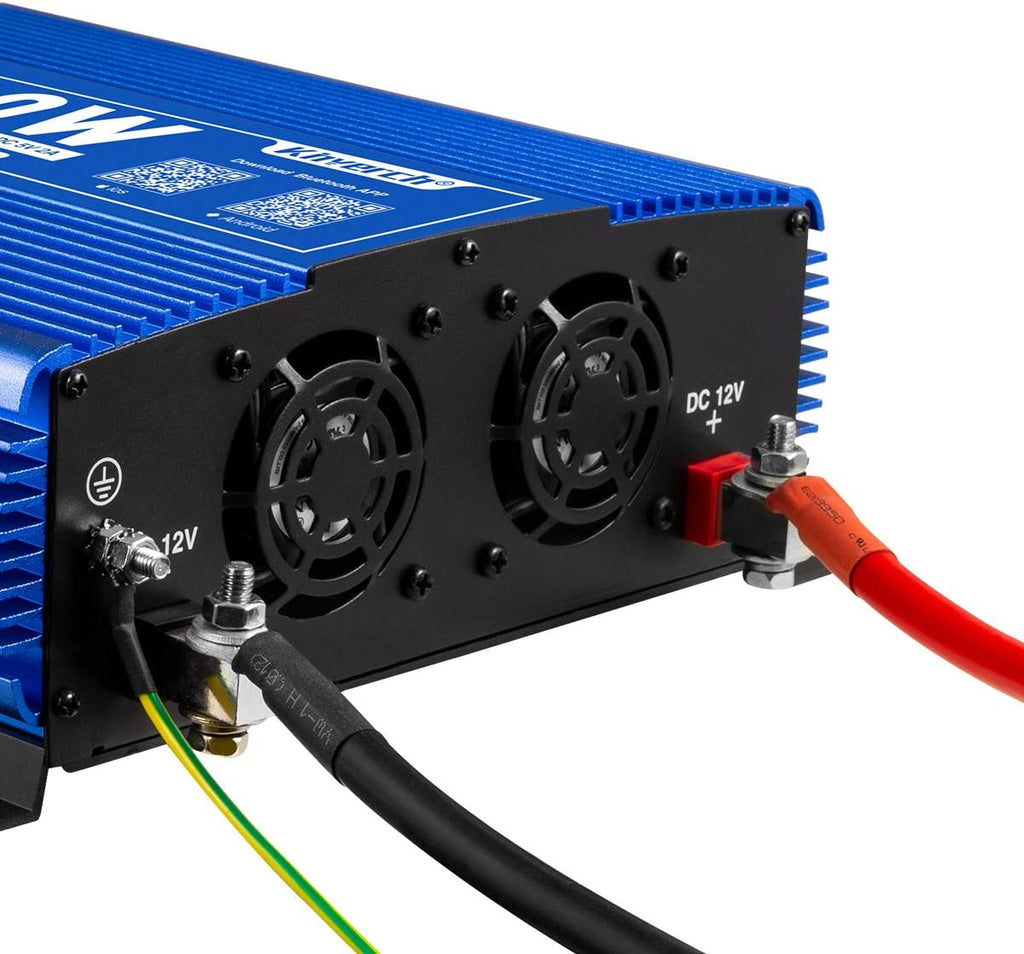 2000W Pure Sine Wave Power Inverter 12V DC to 110V AC with 3 AC Outlets & 1 USB Port L594154