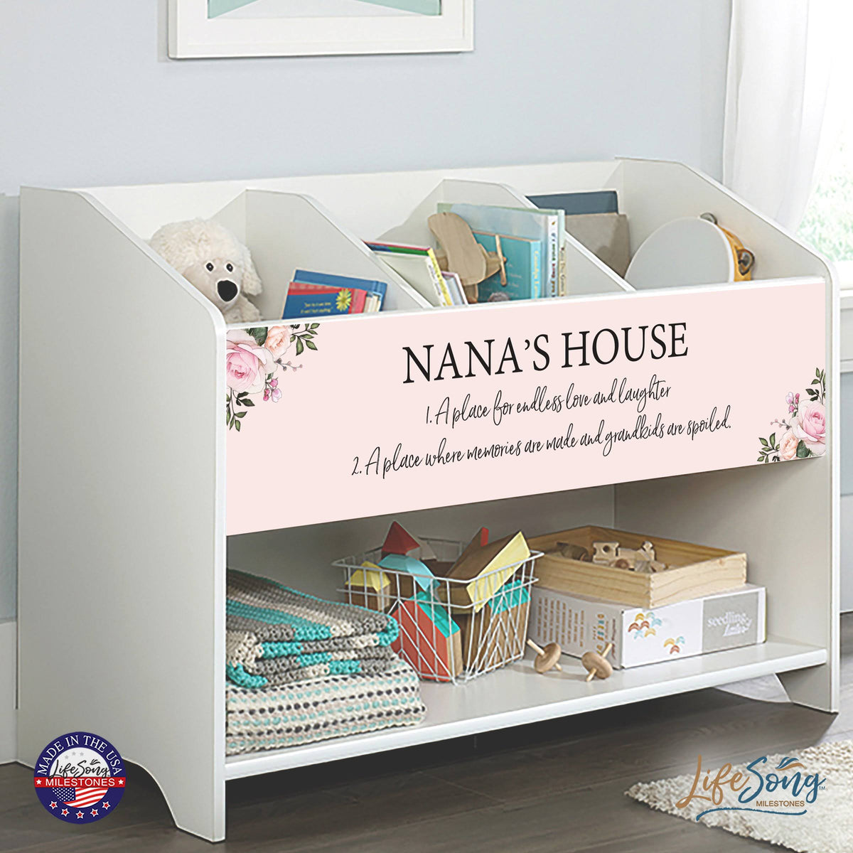 40.125 x 17.5 x 28.625 Bookcase Footboard Storage Box H317