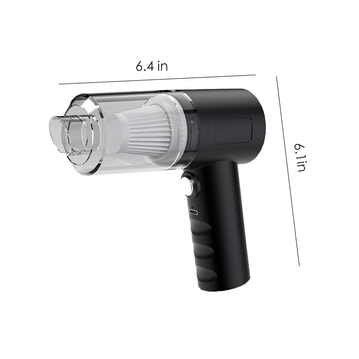 Cordless Handheld Car Vacuum Cleaner, 120W Rechargeable Mini Black H8527