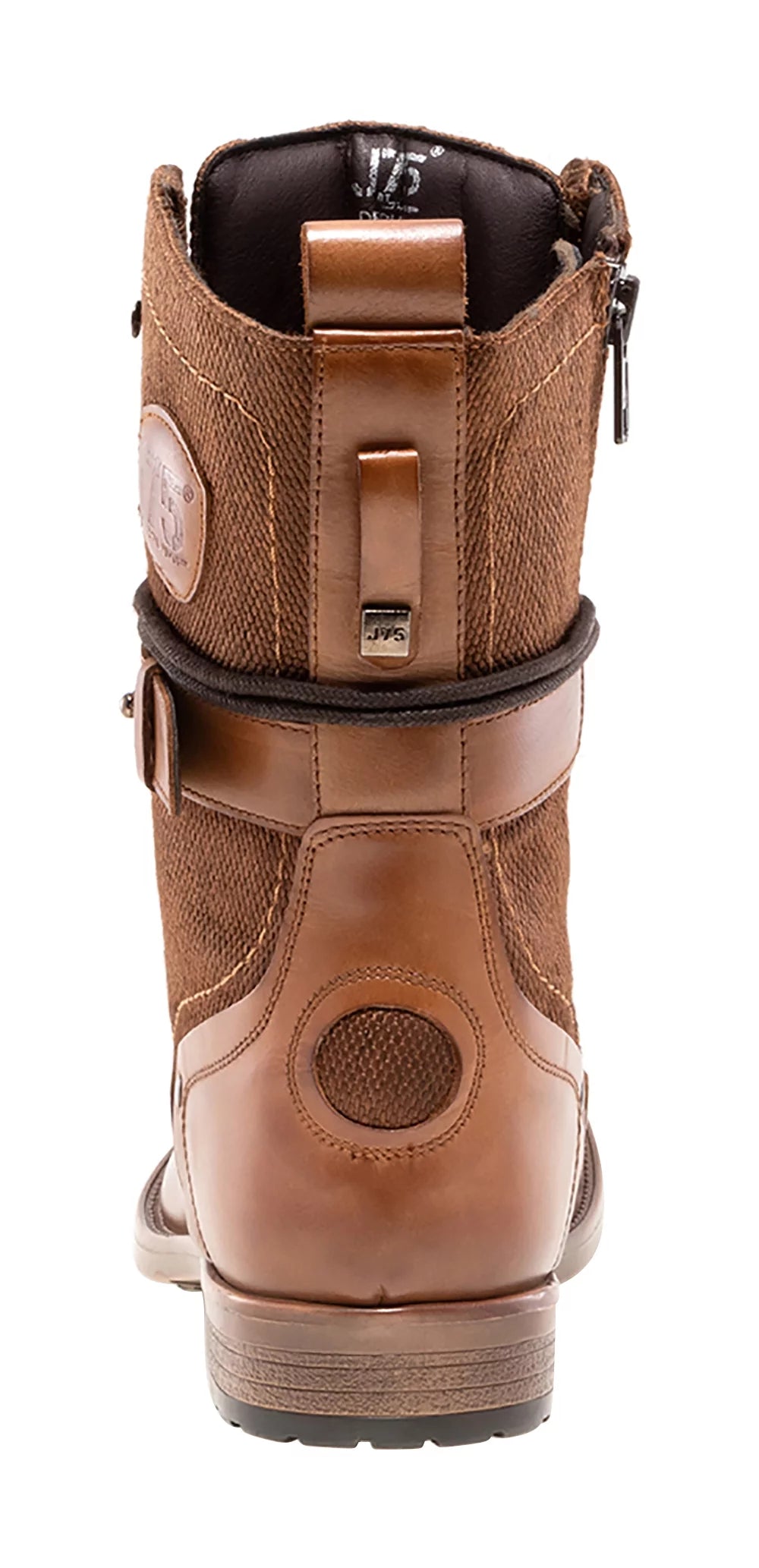 Light Weight Mid-calf Cap-toe Lace-up Combat Boots J949