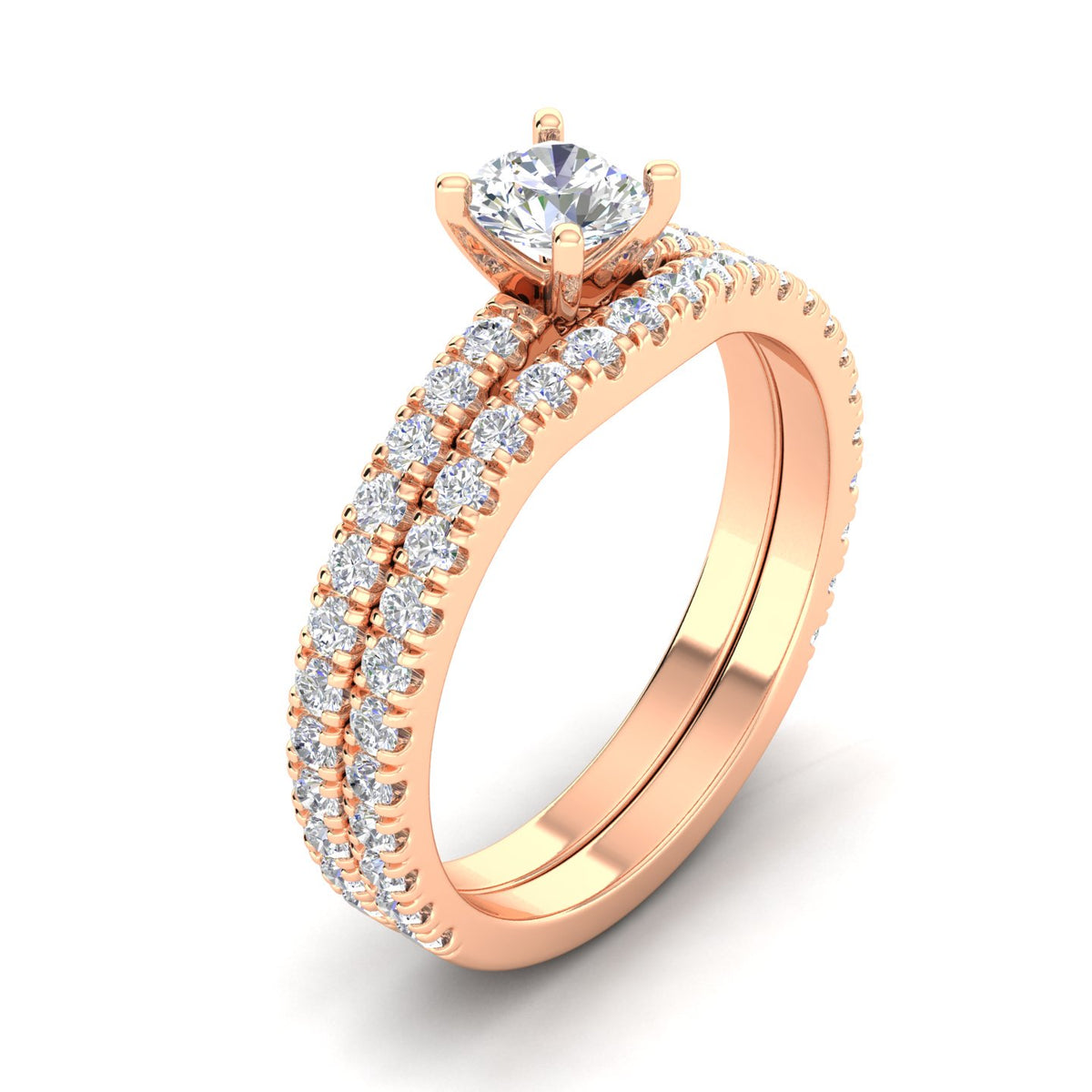 10k Rose Gold Solitaire Ring M82744