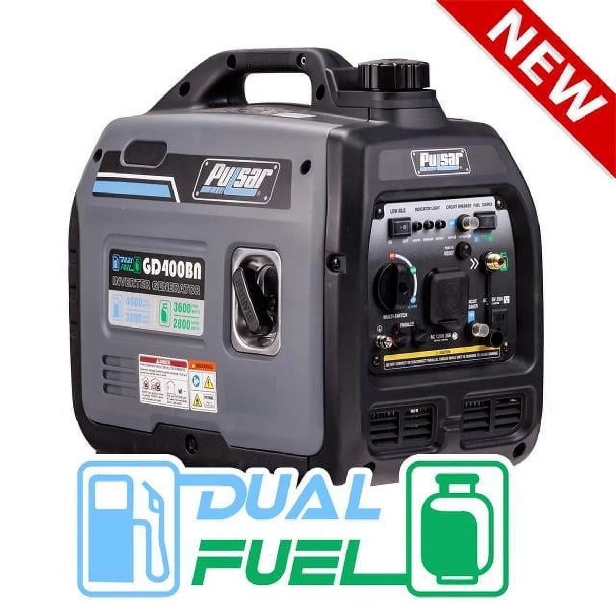 4000W Portable Dual Fuel Generator D871267