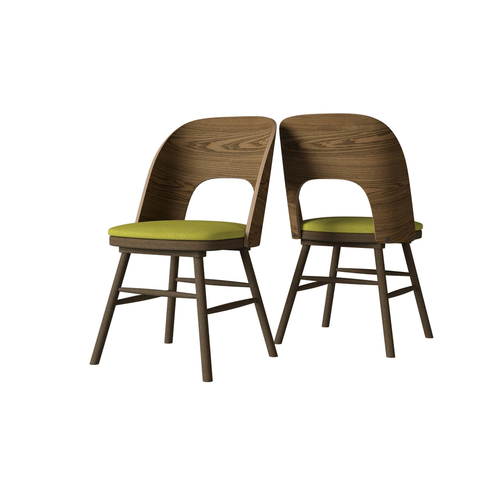Kiwi Green Armless Side Chair Set of 2 Y68575