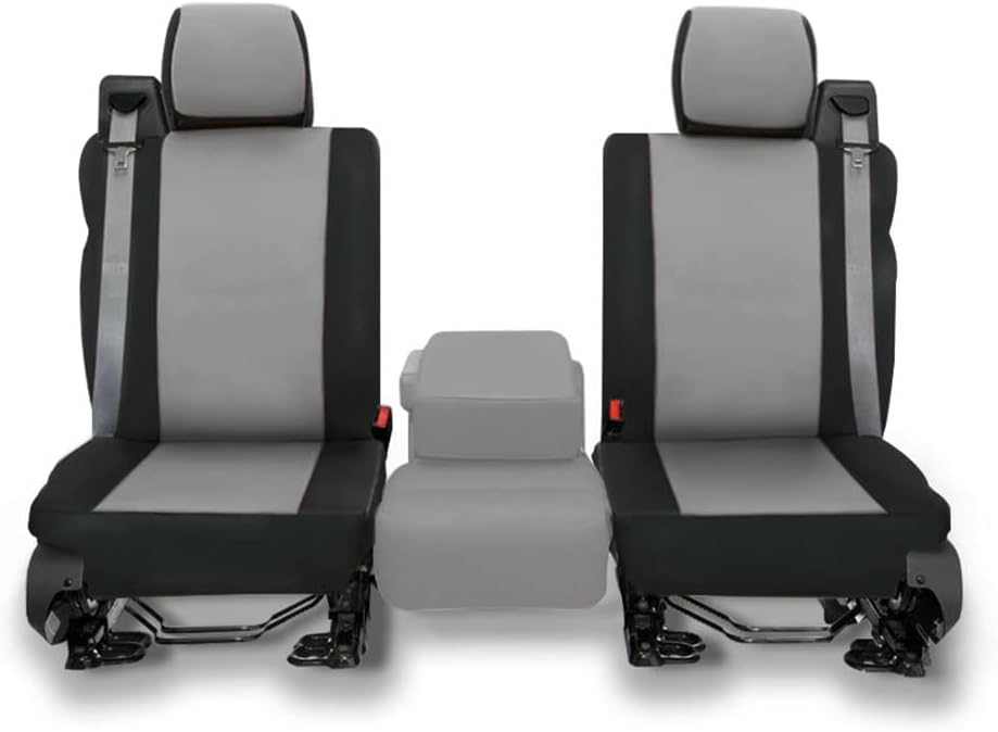Neoprene Car Front Seat Covers Gray & Black X9873