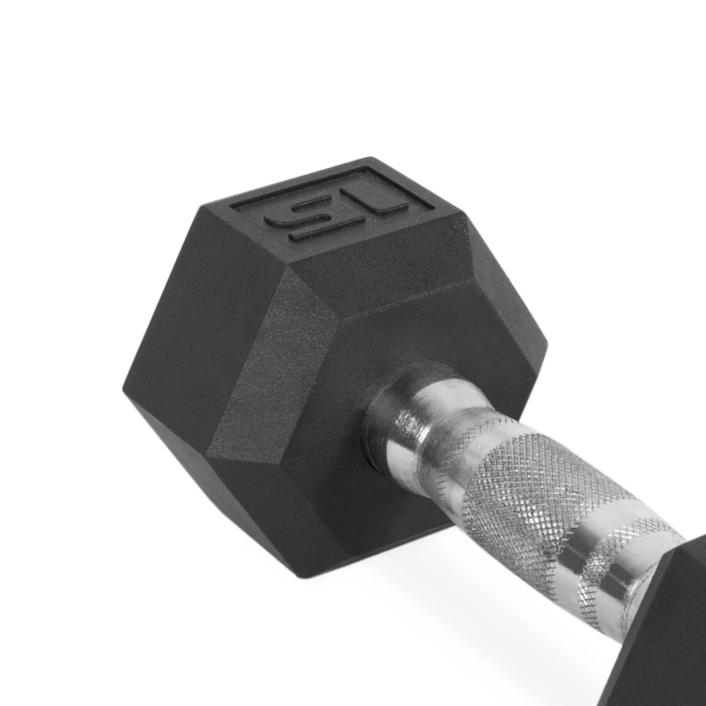 25lb Rubber Hex Dumbbell U1766