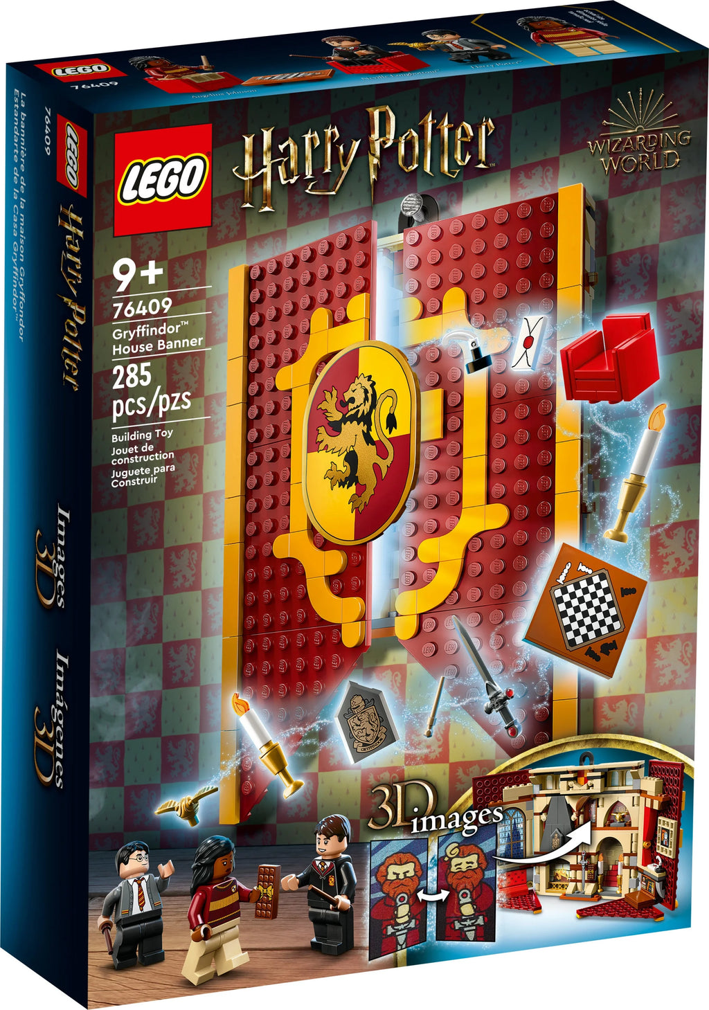 LEGO Harry Potter Gryffindor House Banner Set 76409 with 3 Minifigures A9973