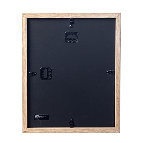 11” x 11” Dark Oak Wooden Shadow Box Frame with Tempered Glass O76316