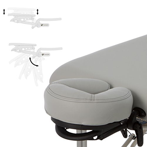 Portable Massage Table Ultra-Lightweight Aluminum Frame with Face Cradle & Carry Case (29lb) E370949
