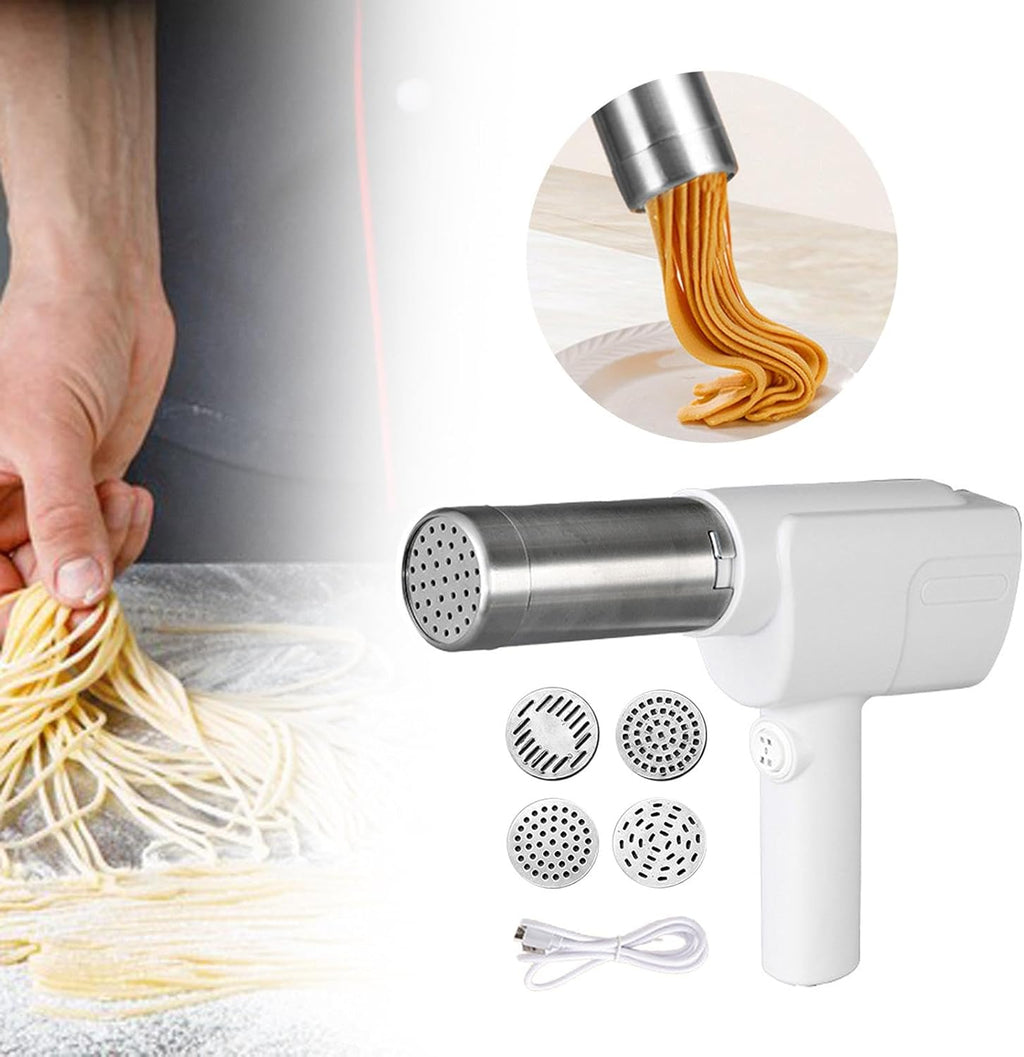 Handheld Electric Pasta Maker with 5 Heads A1550