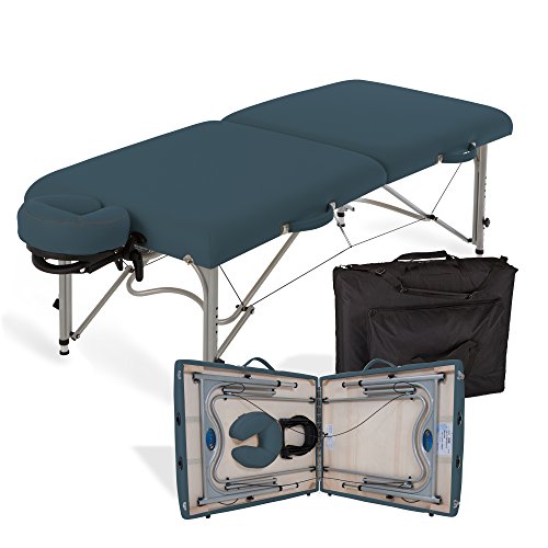 Portable Massage Table Ultra-Lightweight Aluminum Frame with Face Cradle & Carry Case (29lb) E370949