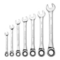 SAE Ratcheting Combination Wrench Set, 7-Piece Y15442