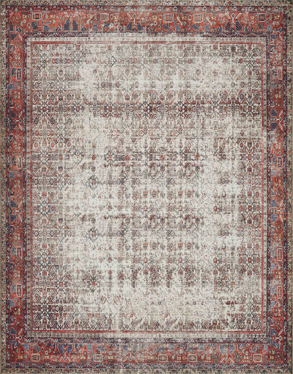 Ivory Brick Rug X9325