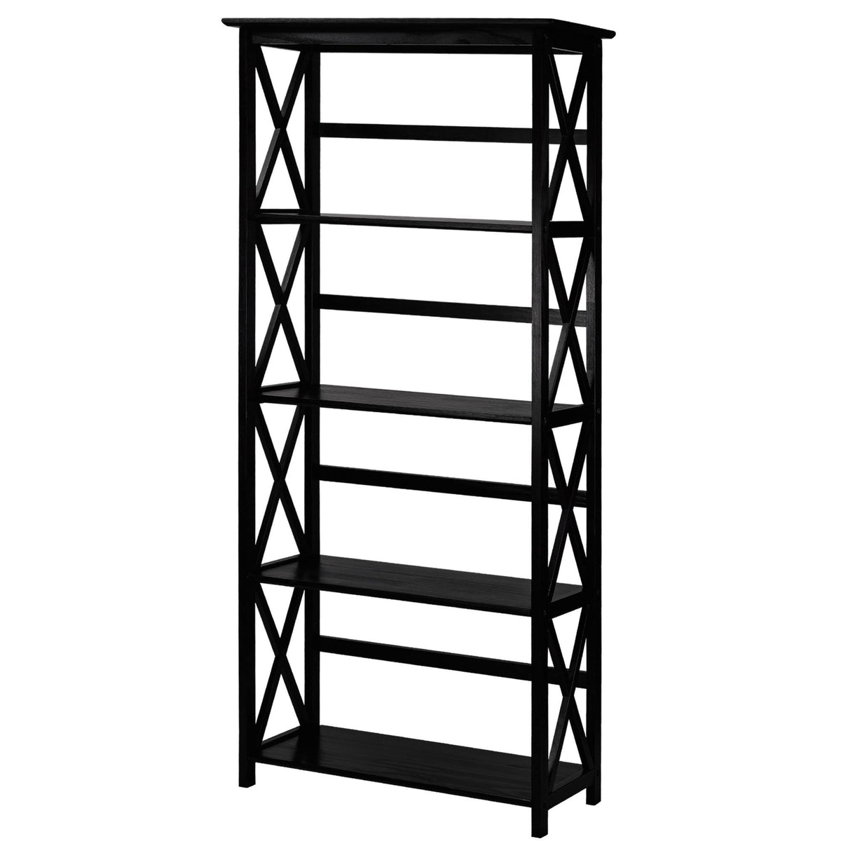 5-Shelf Bookcase, Black S642684
